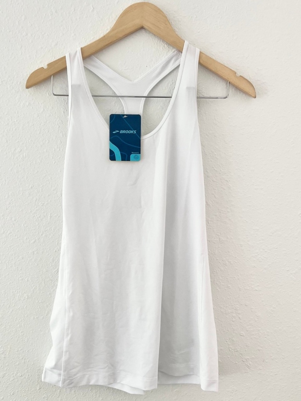 Brooks White Women's Racerback Tank